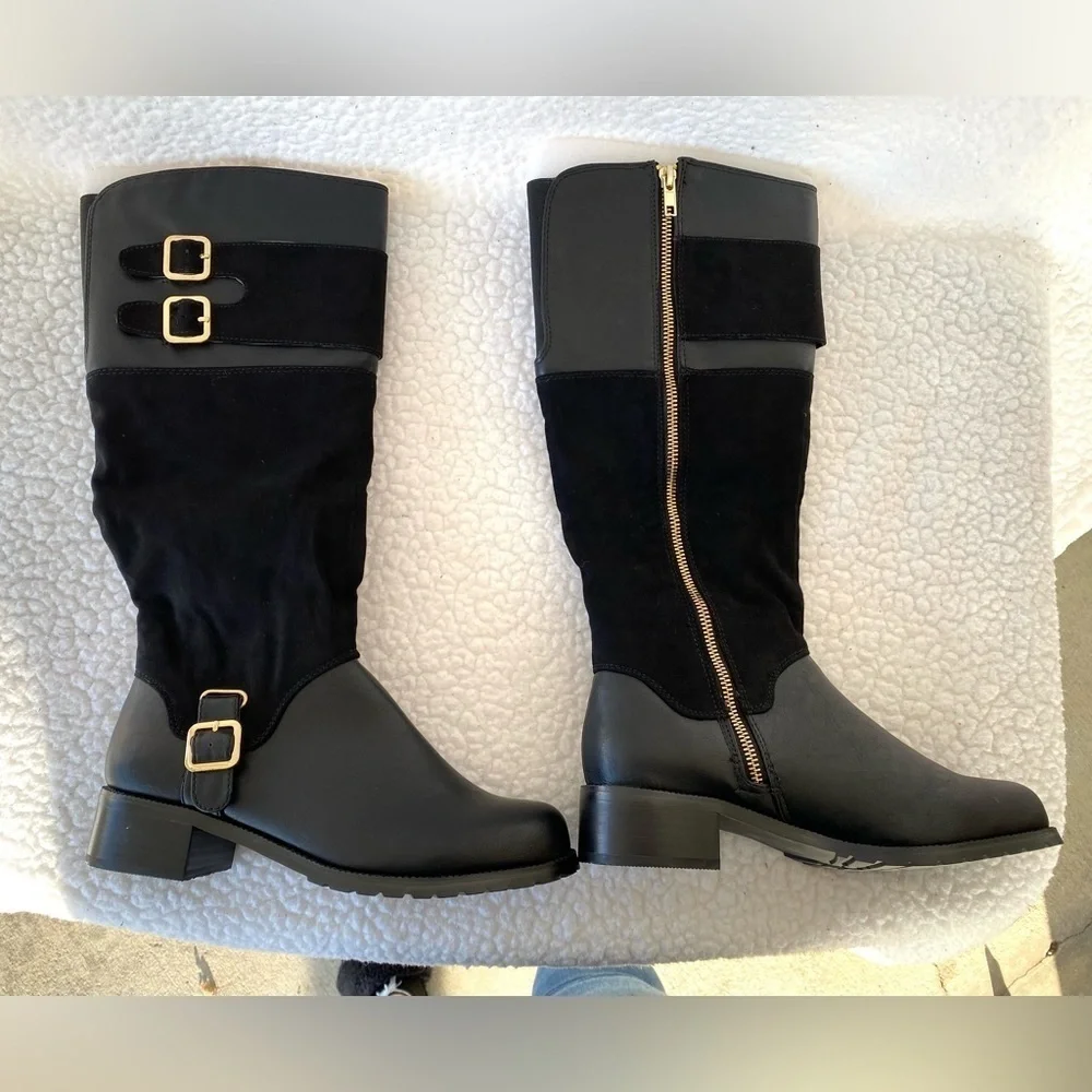 Bella Vita Adriannii Black Mid Calf Riding Boots
